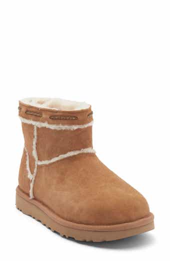 Classic Mini Shearling Braid Trim Boot