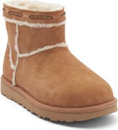 UGG® Classic Mini Shearling Braid Trim Boot