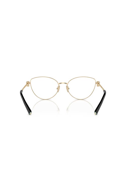 Tiffany & Co . 56mm Cat Eye Optical Glasses In Gold