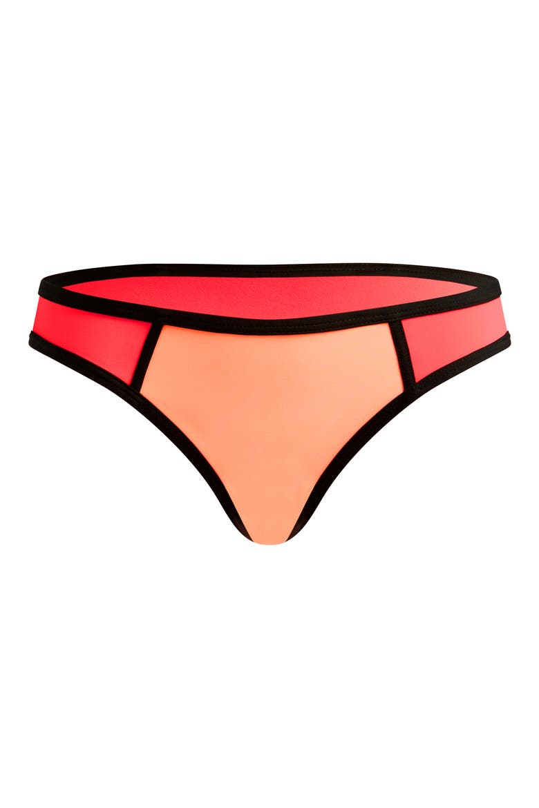 Rosy Two-Piece Colorblock Maternity Tankini Swimsuit, Alternate, color, PASSION