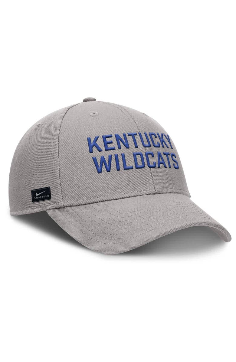 Nike Men's Nike  Gray Kentucky Wildcats Rise Practice Adjustable Hat, Alternate, color, Gray