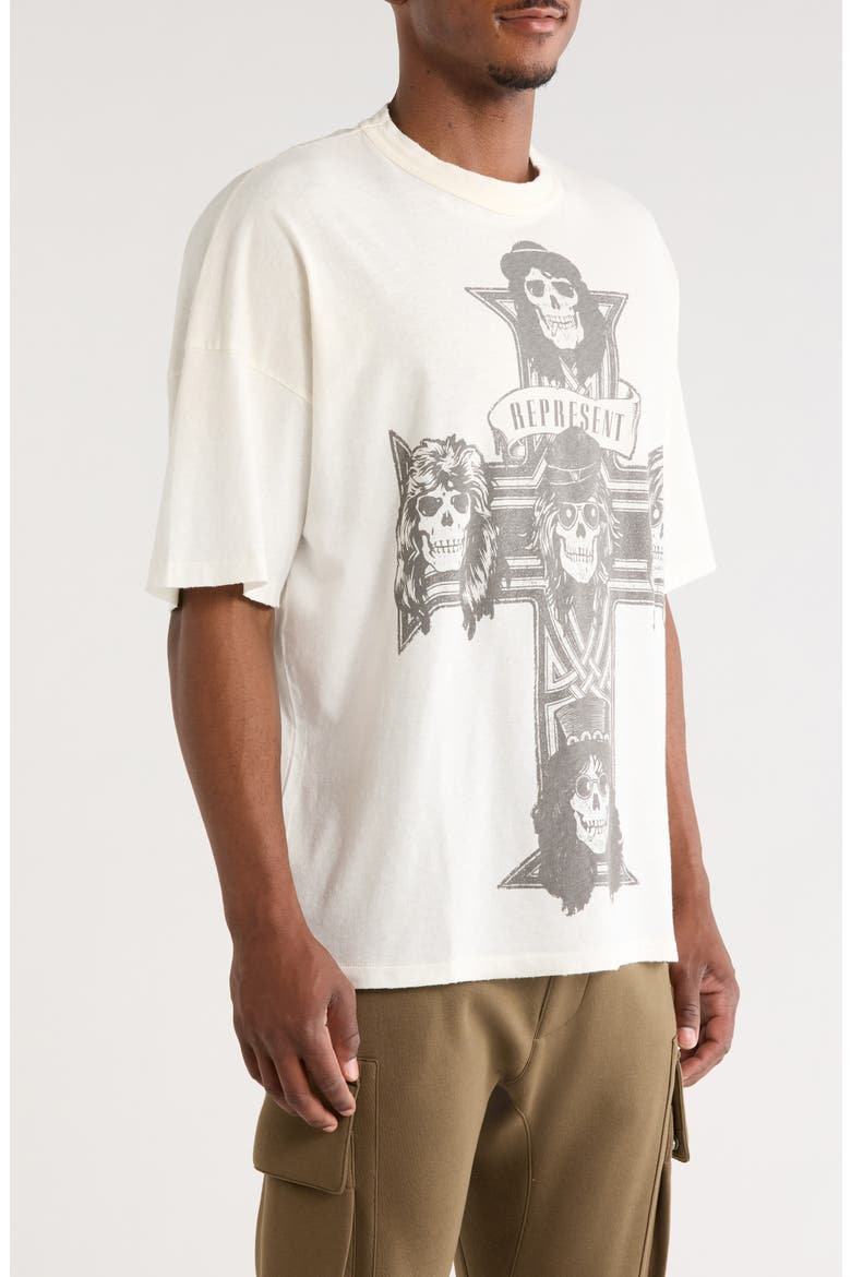 G 'n' R Cotton T-Shirt, Alternate, color, WASHED ECRU