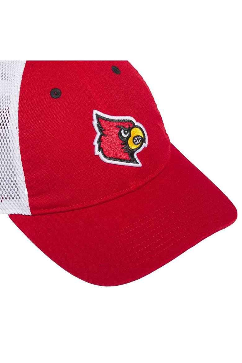 Men's adidas Red Louisville Cardinals Mascot Slouch Trucker Adjustable Hat, Alternate, color, Red