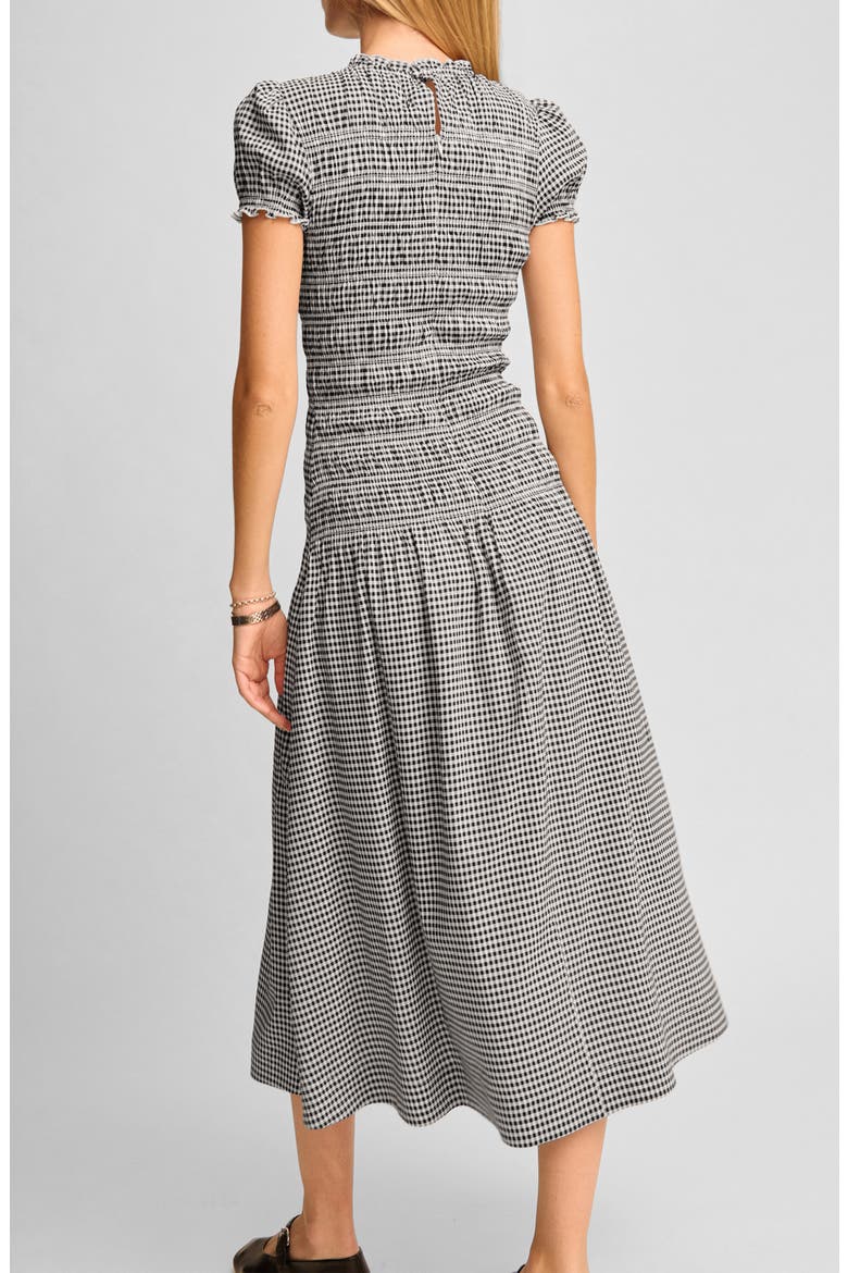 Kira Check Print Midi Dress, Alternate, color, REMY CHECK