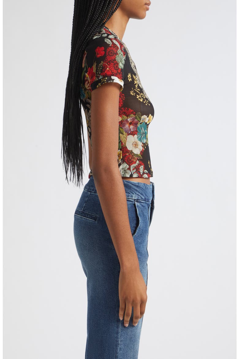 Tess Floral Print Mesh Top, Alternate, color, FREE SPIRIT