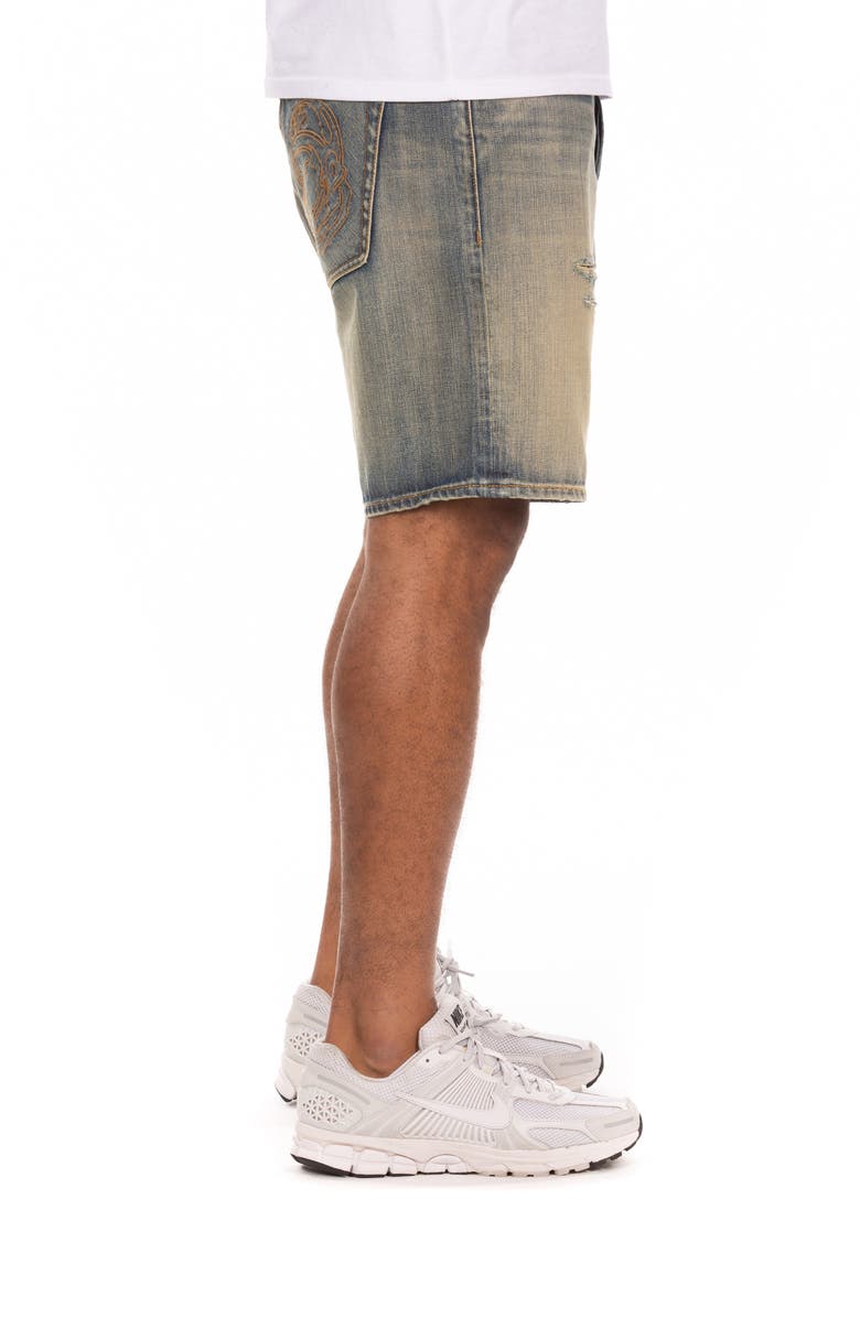 Billionaire Boys Club BB Pulsar Cotton Denim Shorts, Alternate, color, Crater