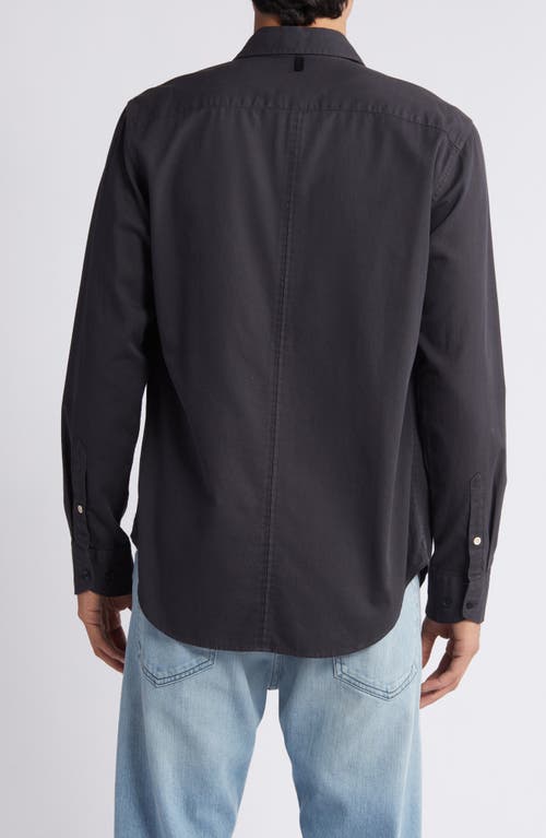 Rag & Bone Tomlin Cotton Dobby Button-up Shirt In Blue