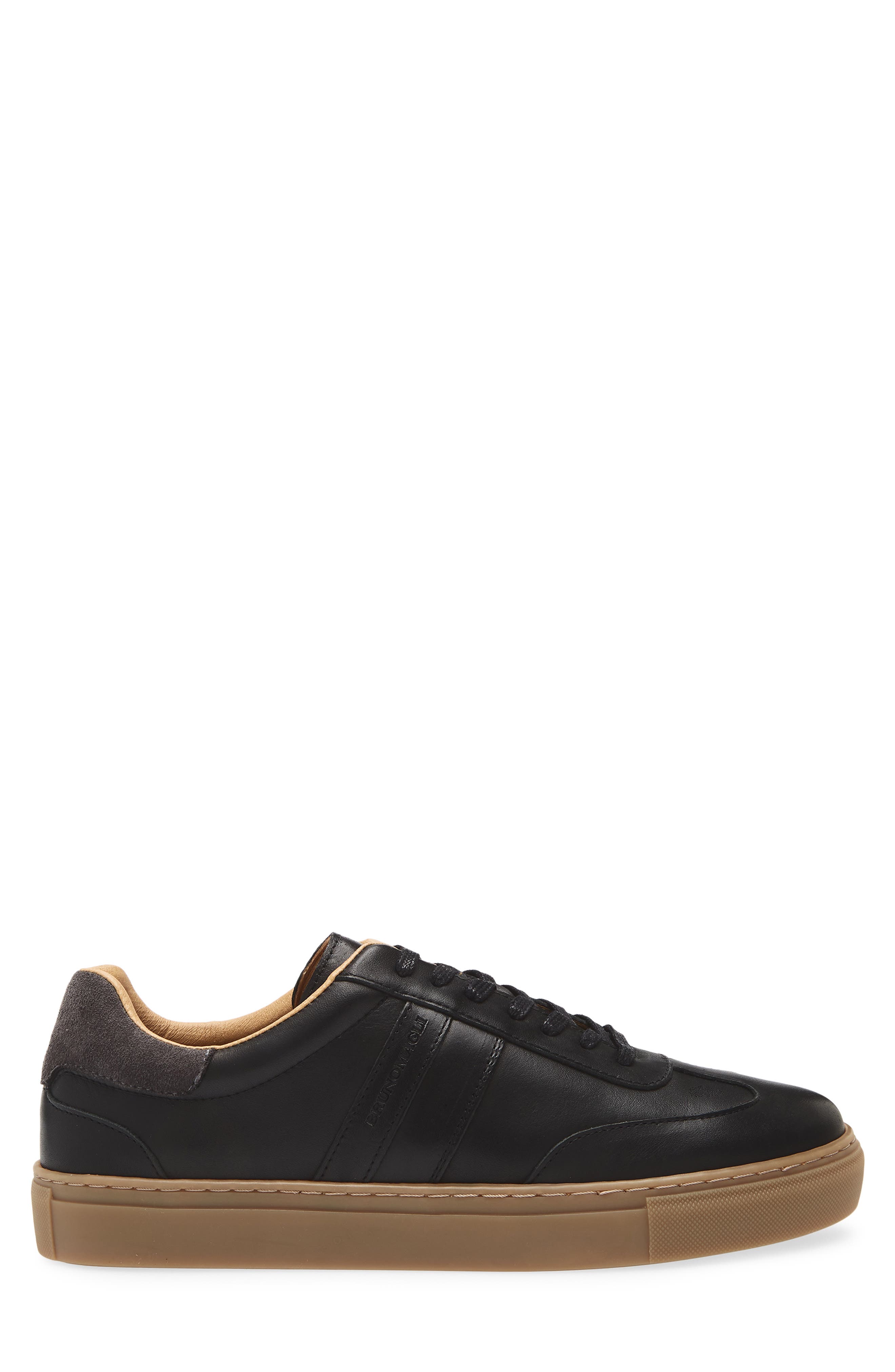 Bruno Magli Ryan Low Top Sneaker, Alternate, color, Black Calf