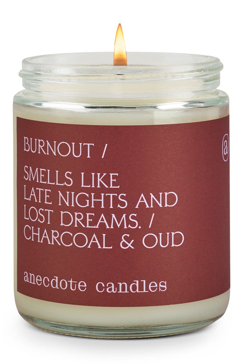 Burnout Candle, Main, color, BURGUNDY