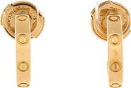Pre-Owned Cartier Love Hoop Earrings 18K Yellow Gold Small
