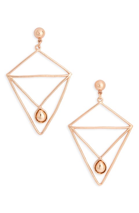 Modern Geometric Drop Earrings