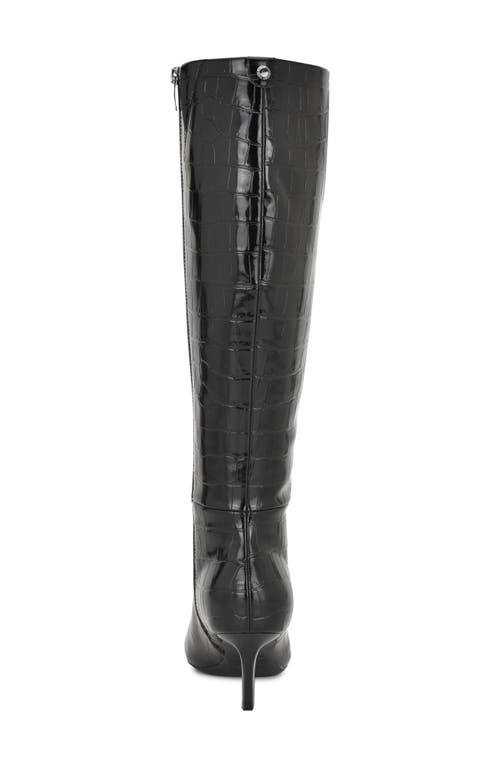 Nine West Kimdee 9x9 Pointed Toe Knee High Boot In Black