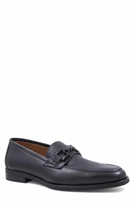 Bruno Magli Roberto Pebbled Bit Loafer