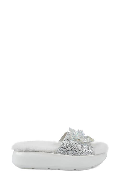 Zigi Ashey Faux Fur Platform Slide Sandal