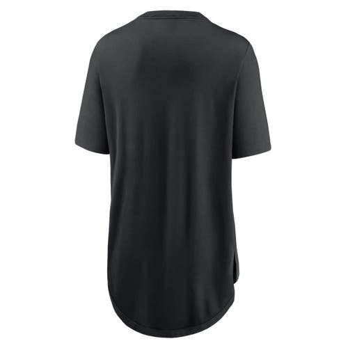 Nike Black Colorado Rockies Mascot Outline Weekend Tri-blend T-shirt