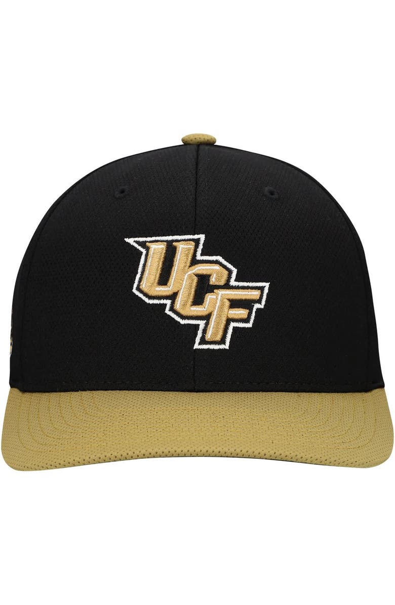 TOP OF THE WORLD Men's Top of the World Black/Gold UCF Knights Reflex 2-Tone Flex Hat, Alternate, color, Black