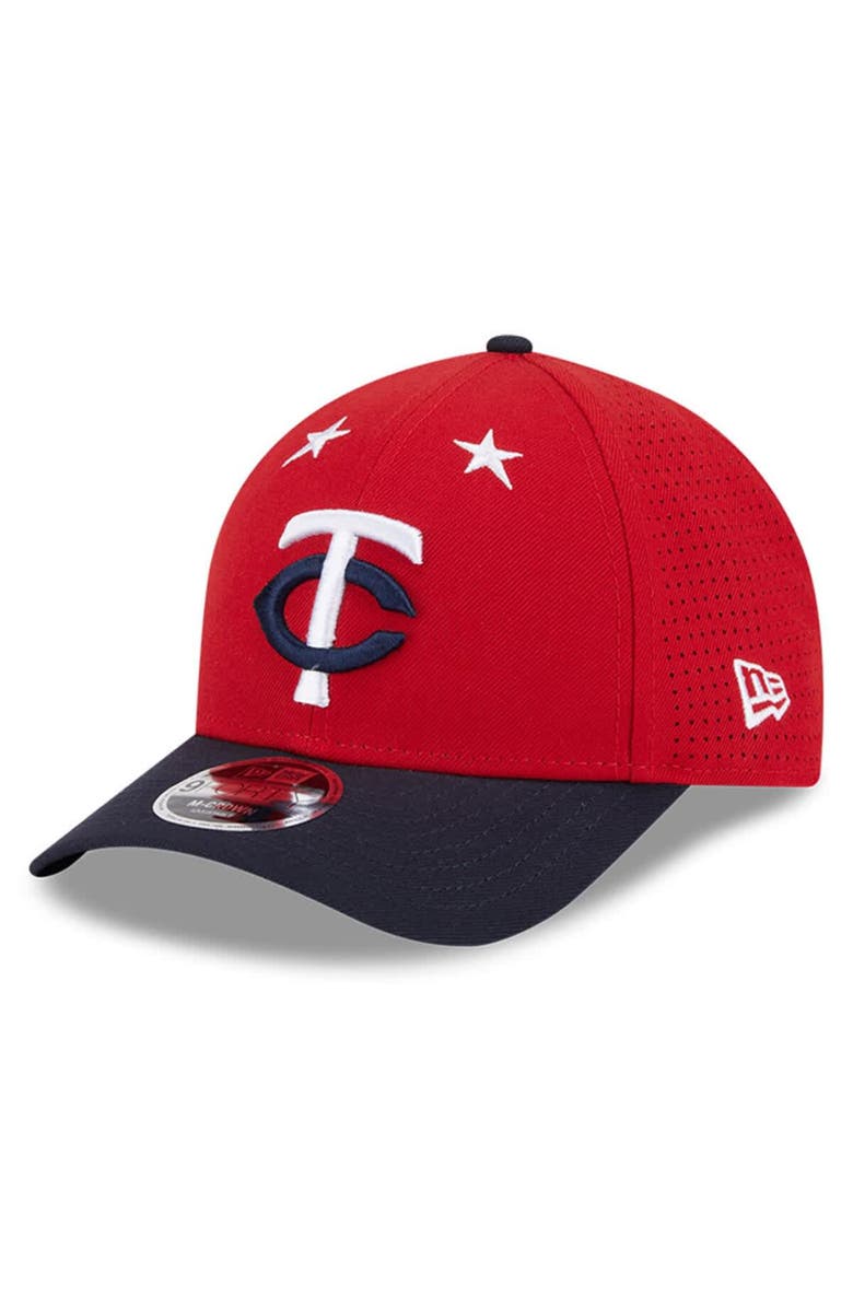 New Era Men's New Era Red/Navy  Minnesota Twins 2025 MLB All-Star Game 9FORTY M-Crown Adjustable Hat, Alternate, color, Red