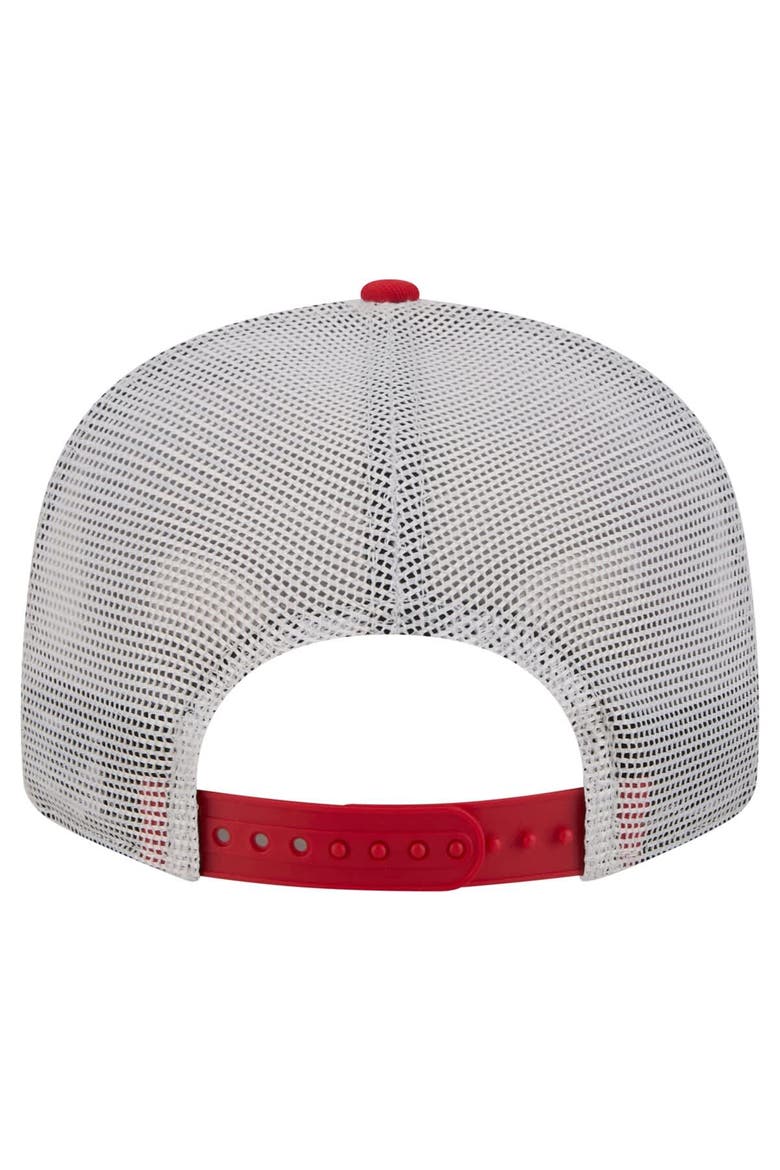 Men's New Era  Red Kansas City Chiefs Core Team 9FIFTY Trucker Snapback Hat, Alternate, color, Red
