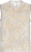 Brunello Cucinelli Top with dazzling seabed embroidery