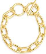 Sterling Forever 14K Gold Plated Linked Bracelet