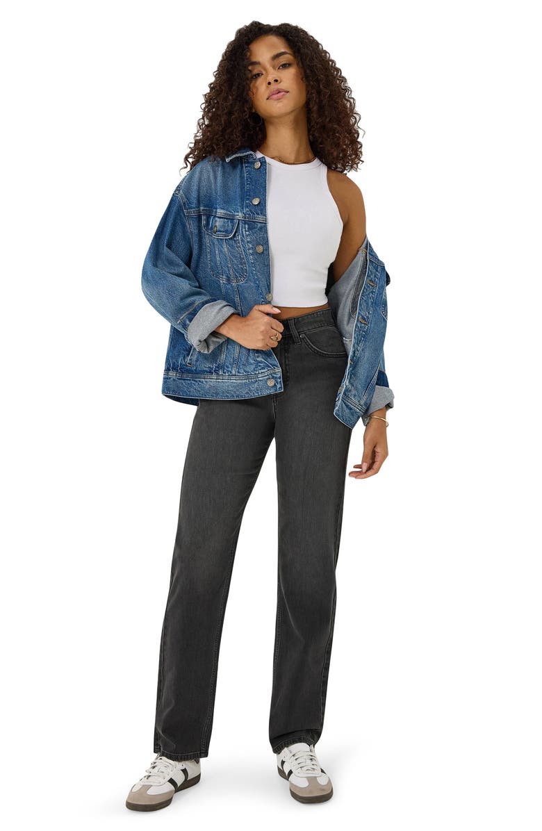 Lee Rider High Waist Straight Leg Jeans, Alternate, color, Night Rays