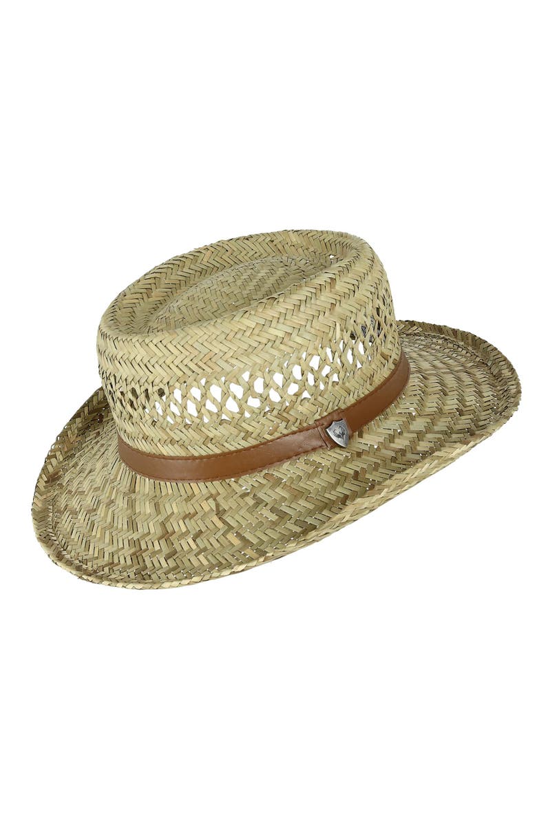 Ascentix Rush Straw Gambler Hat with Wide Brim, Main, color, Natural