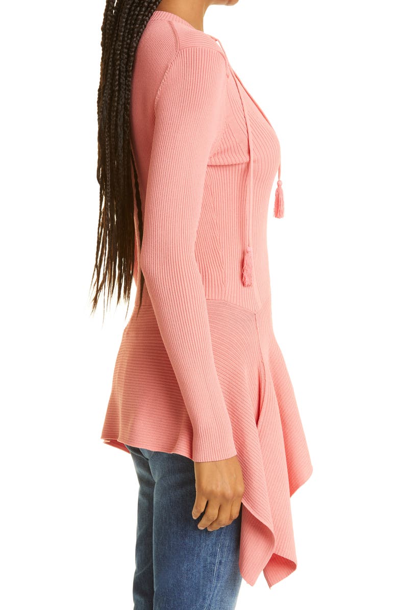 Haute Hippie Charlee Handkerchief Hem Sweater, Alternate, color, 