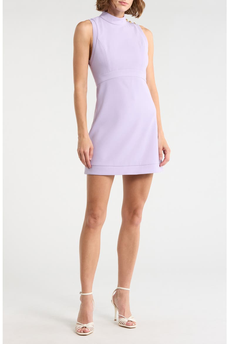 mock neck flare dress MOCK NECK FLARE DRESS Cobalt / S