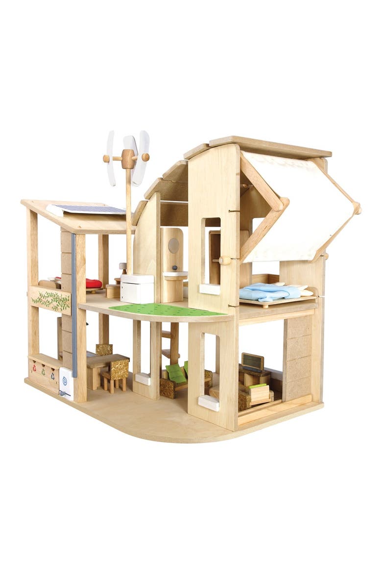 'Green' Dollhouse & Furniture, Main, color, OFF WHITE