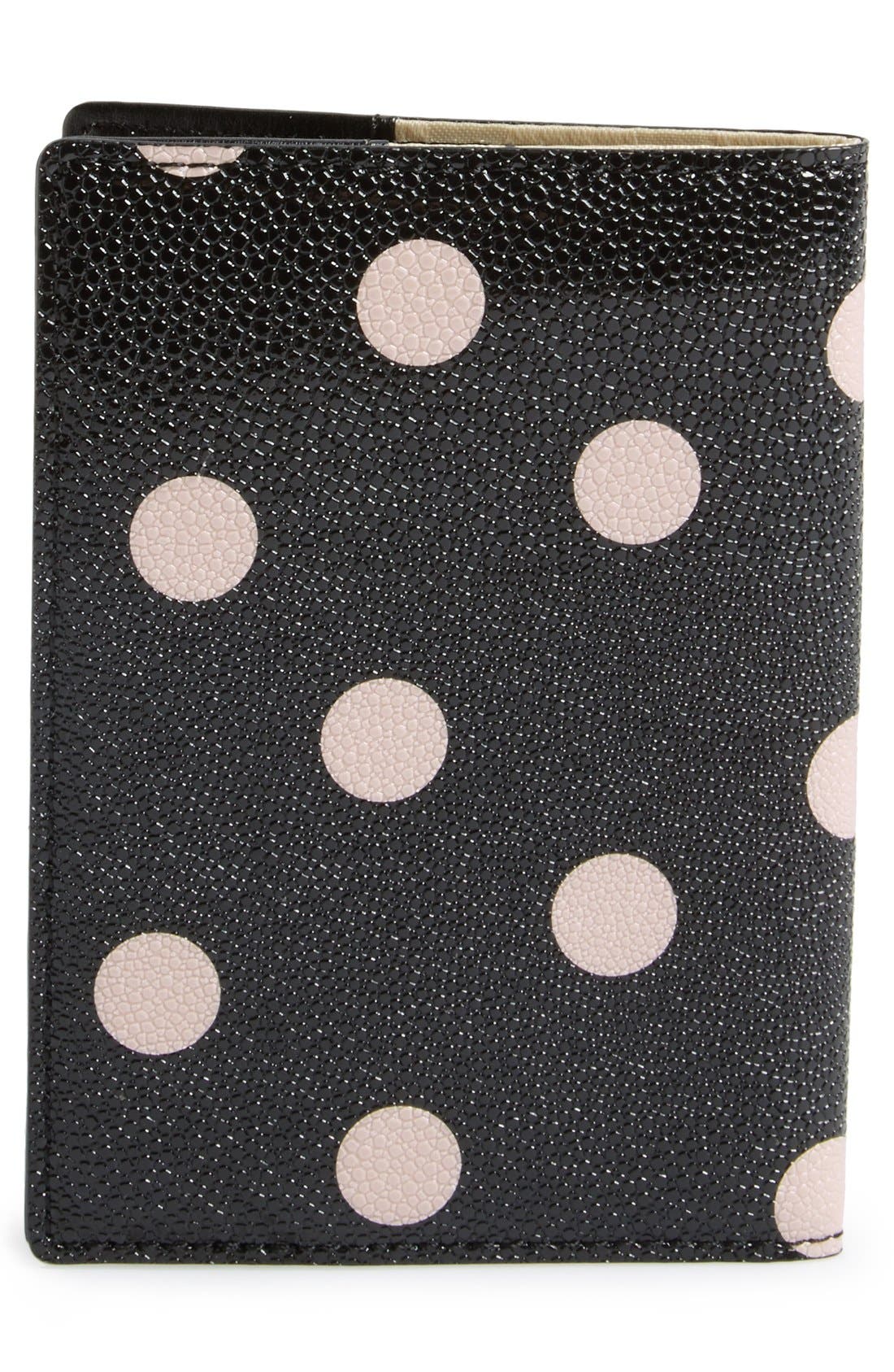 Kate Spade New York 'cedar street dot' passport holder, Alternate, color, 