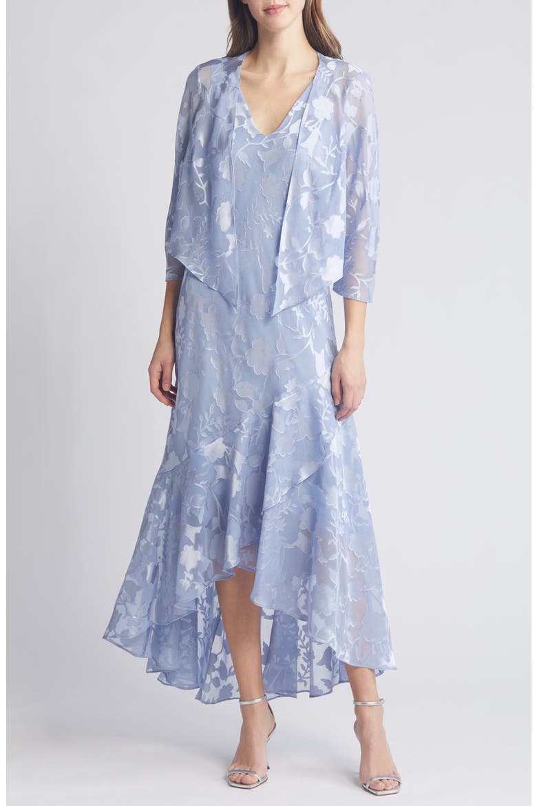 alex evenings jacquard jacket dress ALEX EVENINGS Plus 16W Electric Blue Shimmering Jacquard Jacket Dress NWT $239