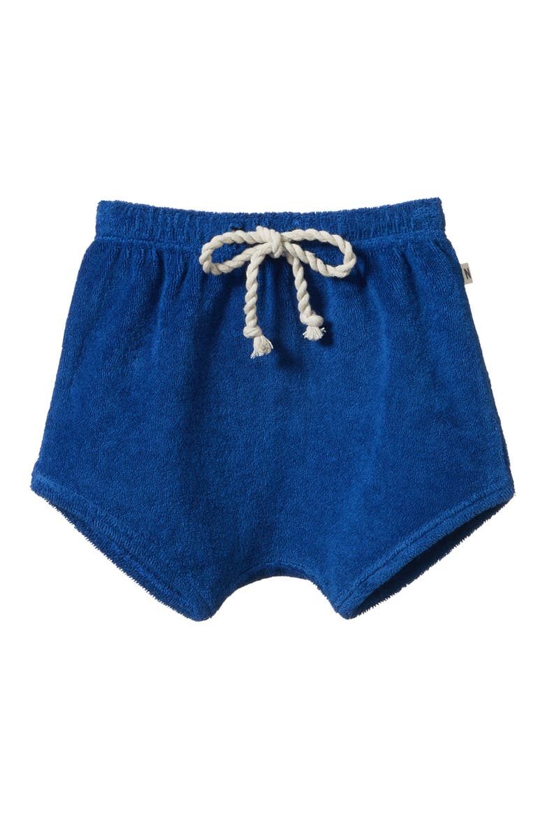 Organic Cotton Terry Cloth Drawstring Shorts, Main, color, MIDNIGHT