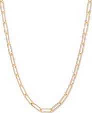 Brook and York Colette Paper Clip Chain Necklace