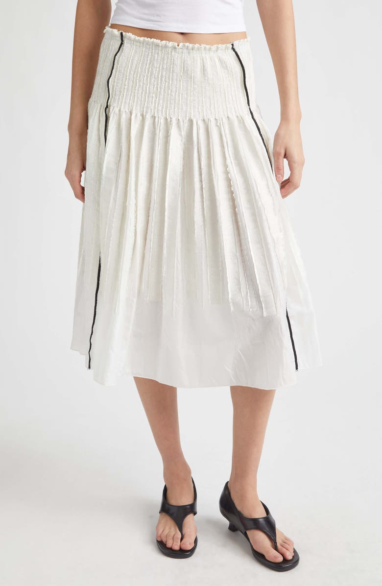 Paloma Wool Lupe Woven Jacquard Skirt, Main, color, 000 - White