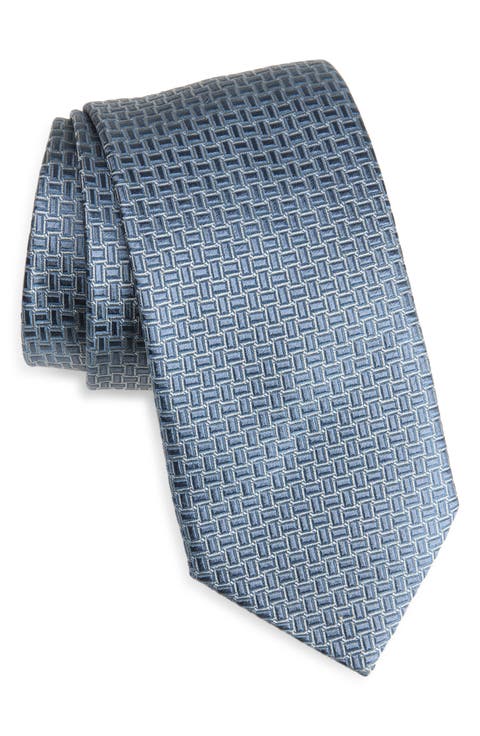 Geometric Silk Tie
