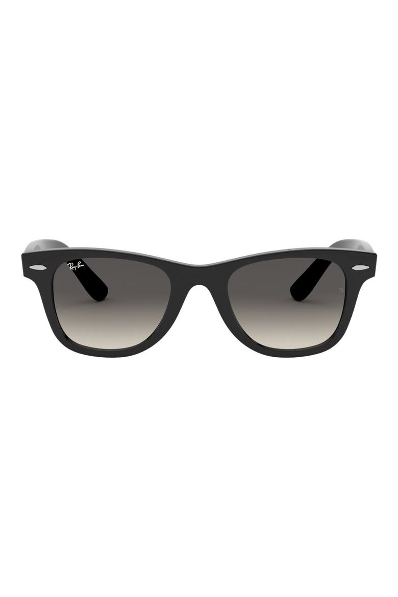 Junior 47mm Square Sunglasses, Main, color, BLACK/ GRAY GRADIENT