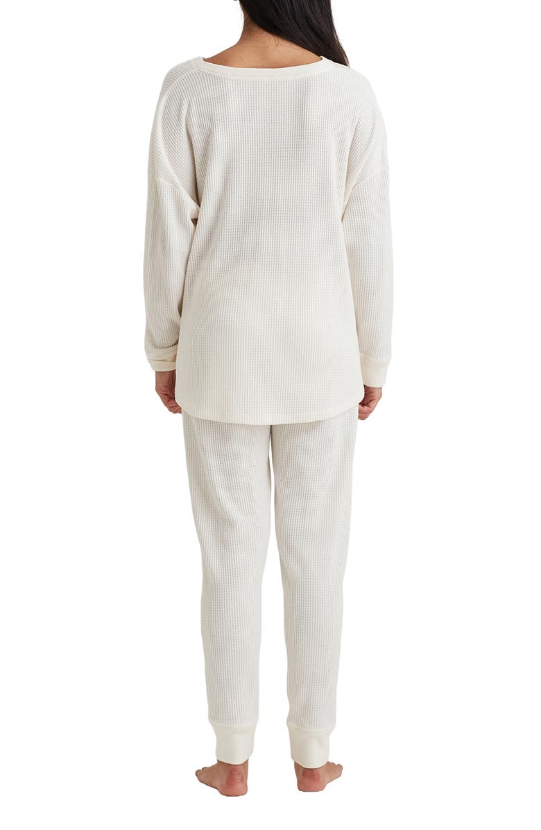 Papinelle Waffle Knit Pajamas, Alternate, color, 