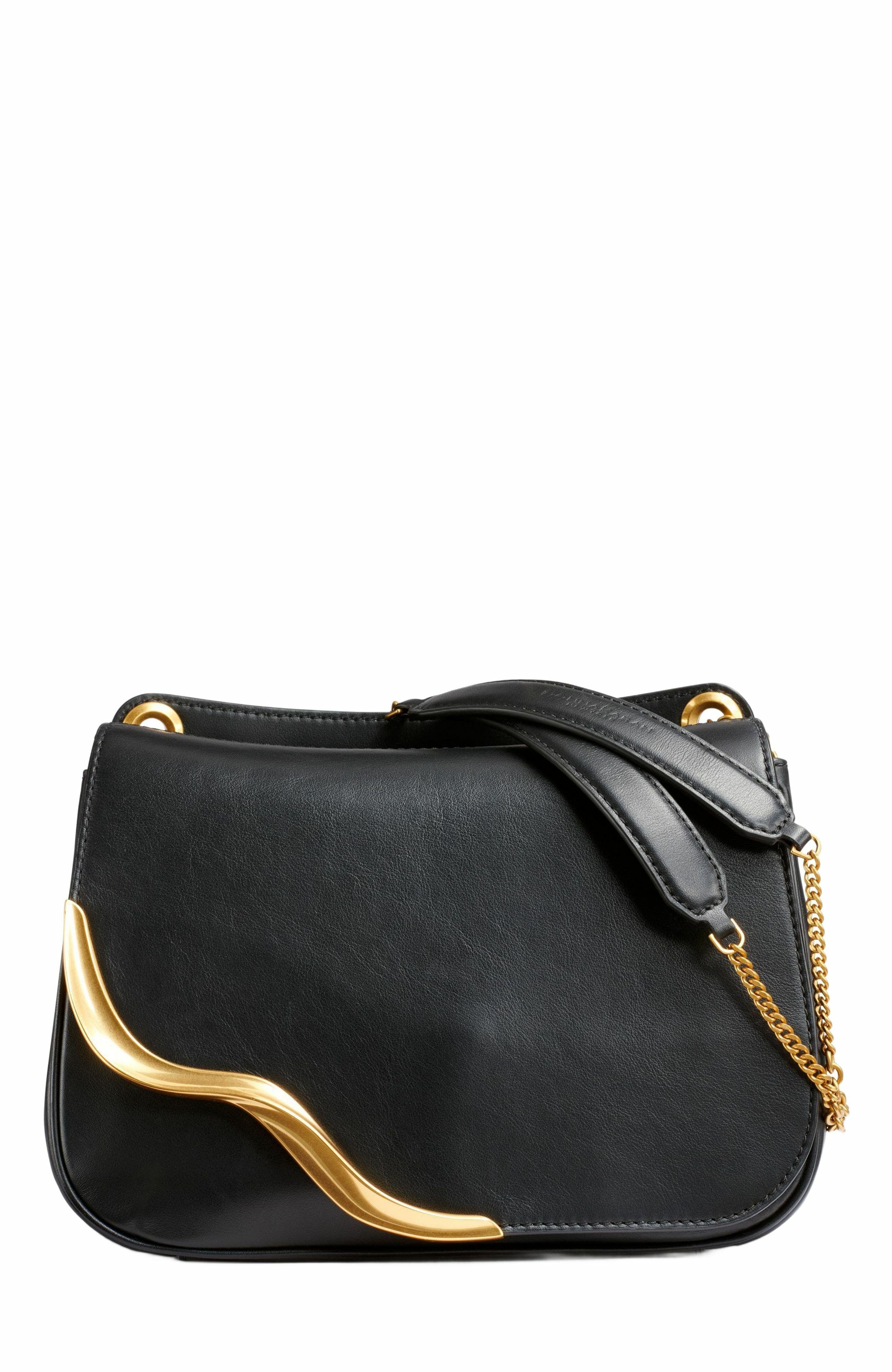 Donna Karan New York Malverne Crossbody Bag, Main, color, Black/Gold