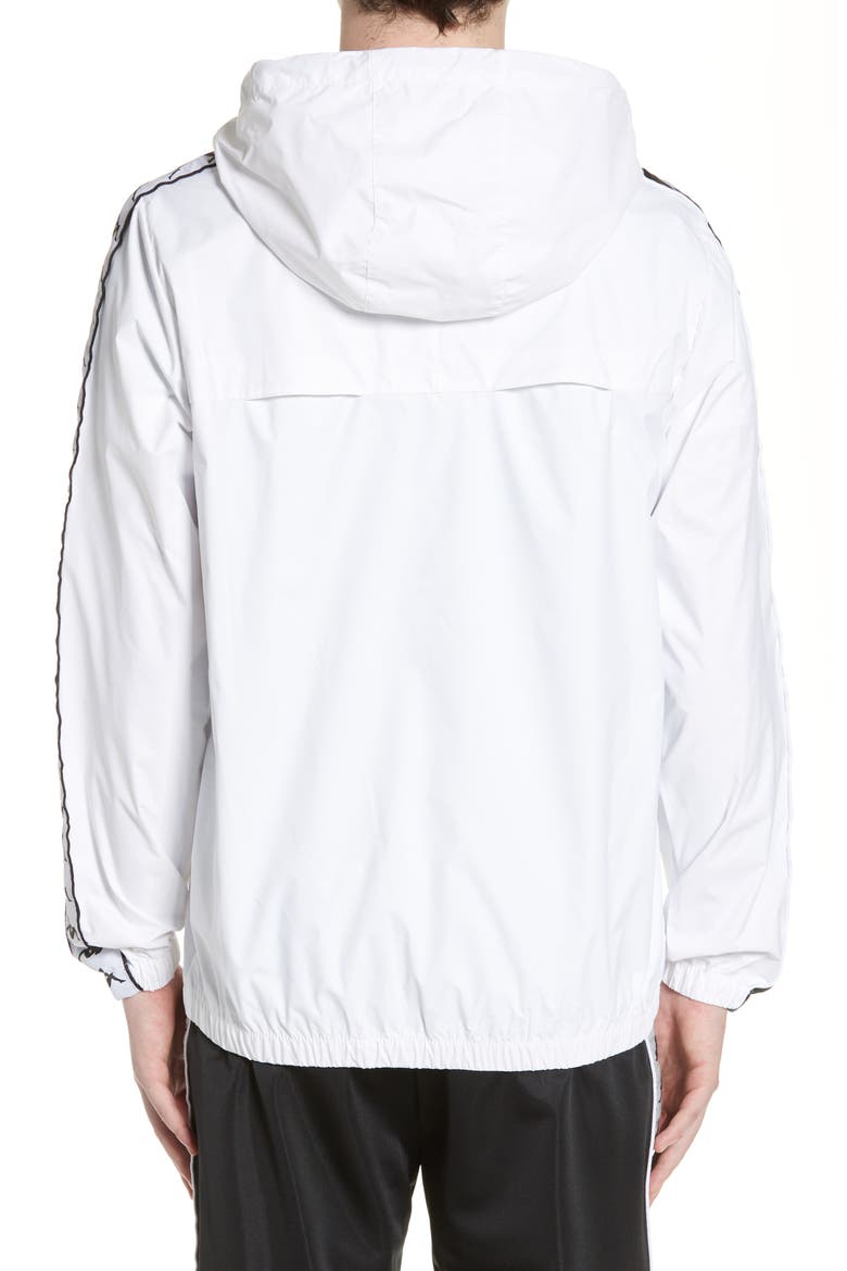 Kappa 222 Banda Dawson Jacket, Alternate, color, WHITE/ BLACK