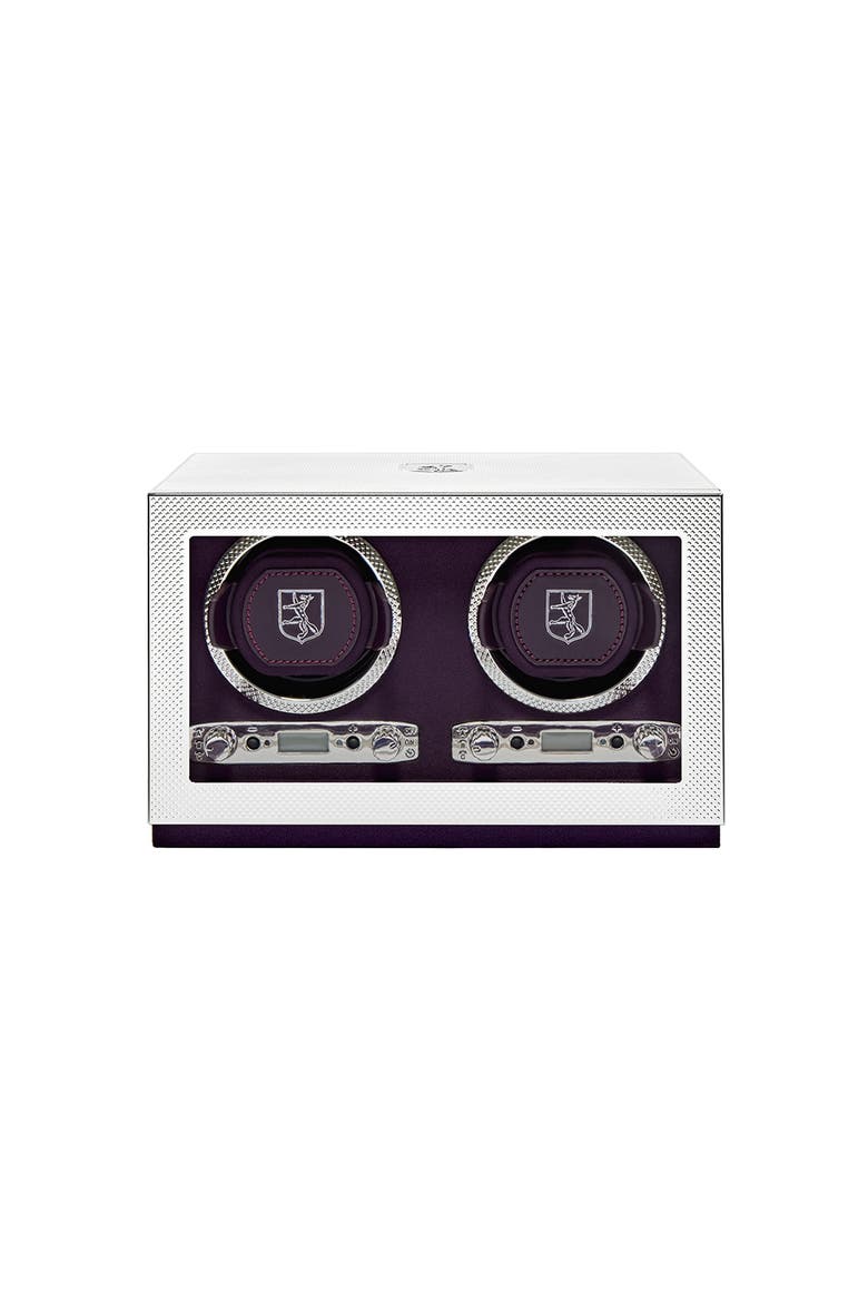 Silver Double Watch Winder, Main, color, Silver