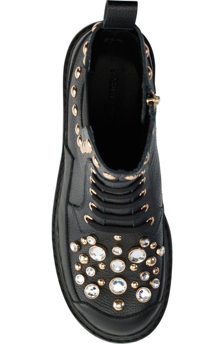 KARL LAGERFELD PARIS Breck Studded Bootie, Alternate, color,