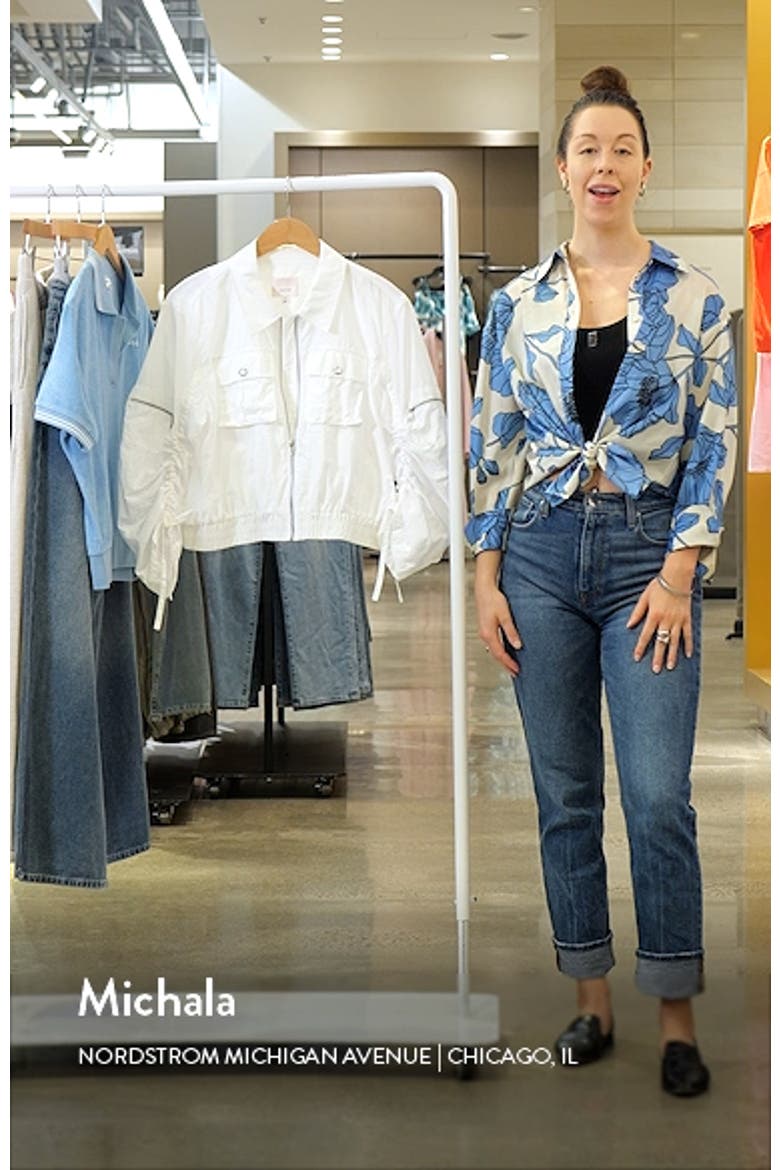 Genevive Ruched Sleeve Jacket video