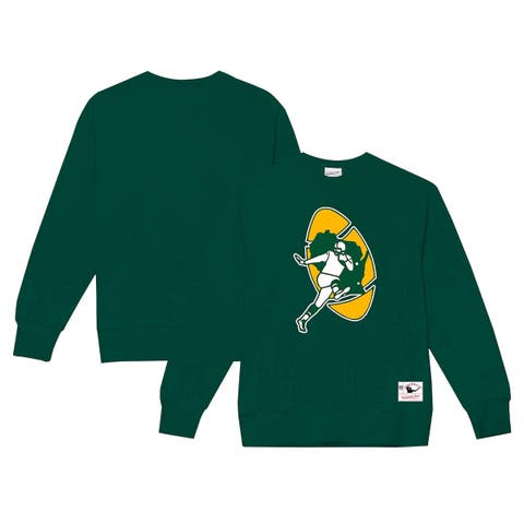 Men
s Mitchell 
Ness Dark Green Green Bay Packers Basic Fleece Pullover Sweatshirt