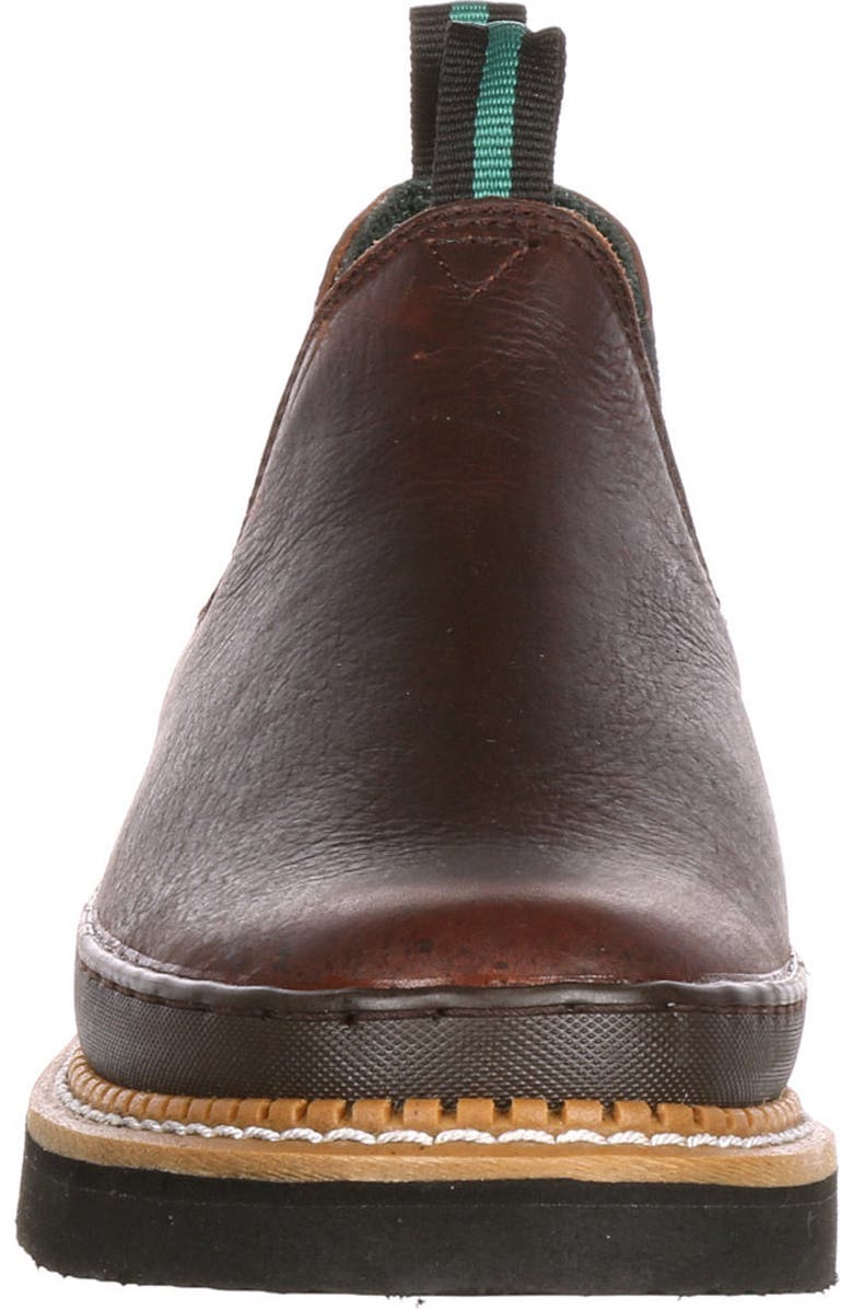 Georgia Boot Wedge Romeo Work Shoe, Alternate, color, Soggy Brown