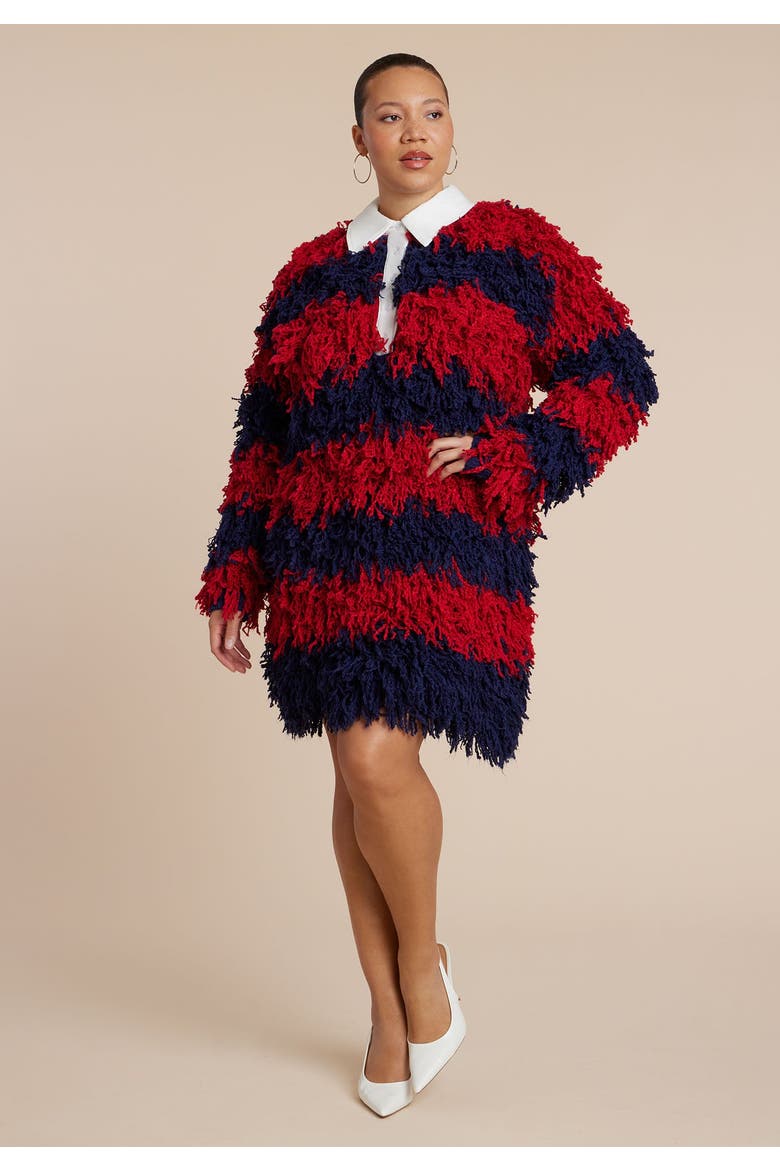 Rugby Sweater Dress, Alternate, color, RUGBY STRIPE