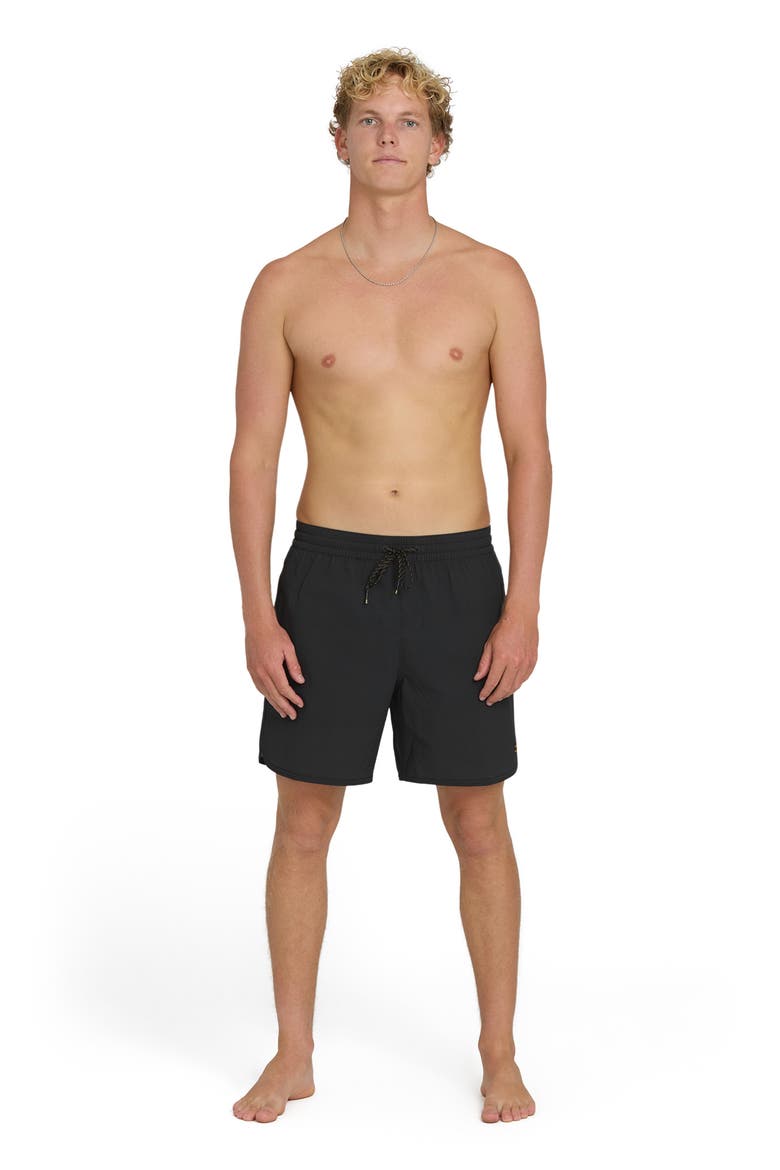 Reform Layback Swim Trunks, Alternate, color, BLACK