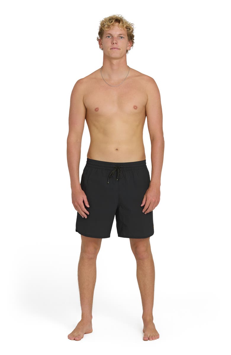 Billabong Reform Layback Swim Trunks, Alternate, color, Black