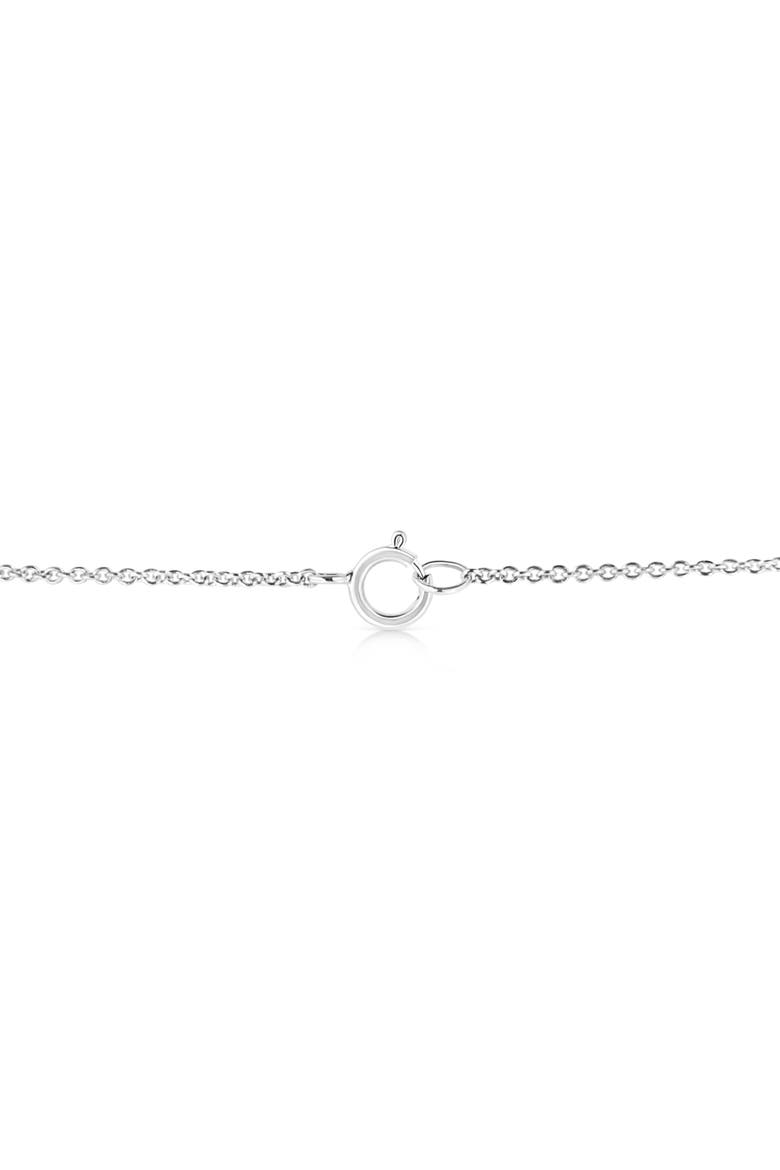 14K White Gold 1/2 Cttw Lab Grown Oval Shape Solitaire Diamond East West Pendant, Alternate, color, White
