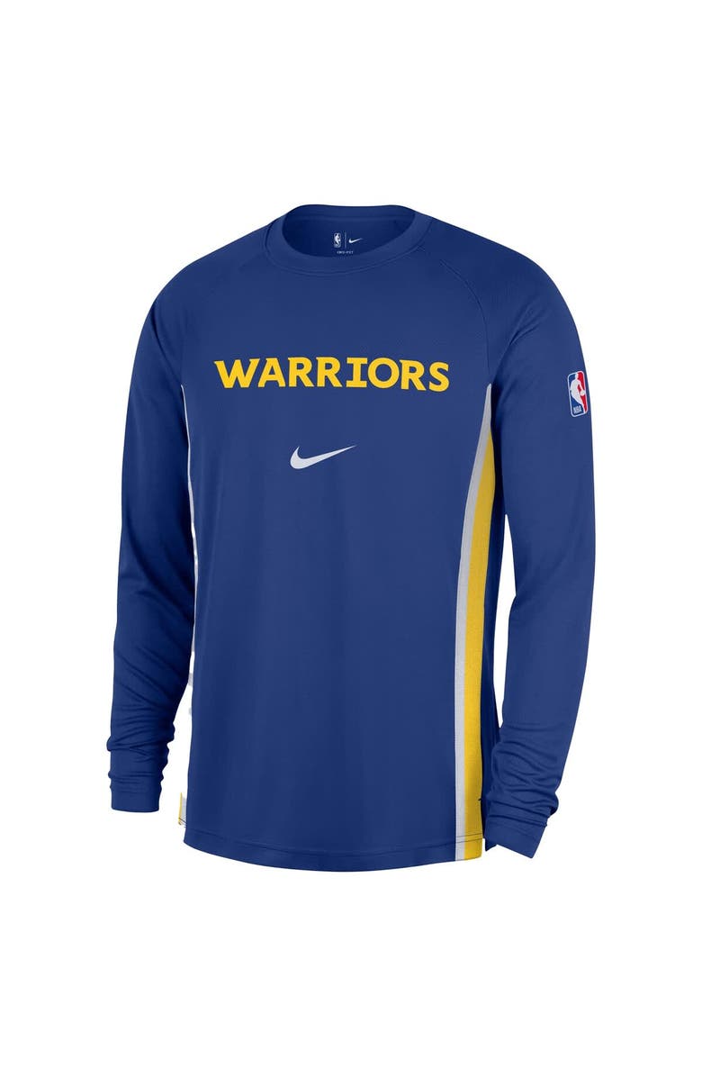 Nike Men's Nike Royal Golden State Warriors 2025/26 Authentic Pre-Game Legend Dri-FIT Long Sleeve Shooting Shirt, Alternate, color, Royal