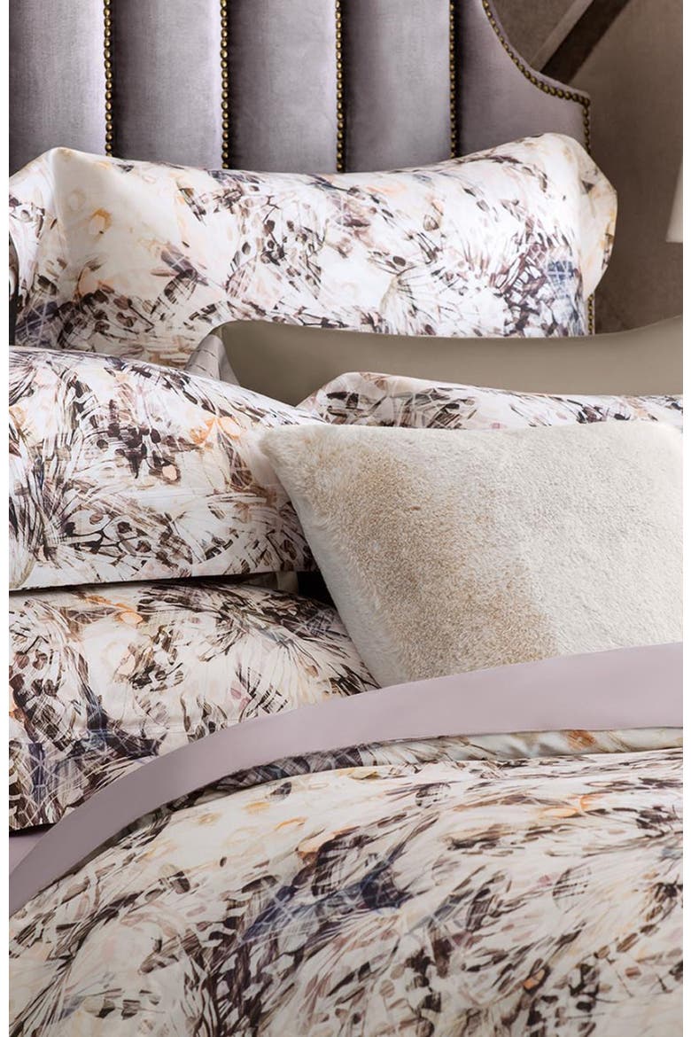 Maraya duvet cover, Alternate, color, Brown